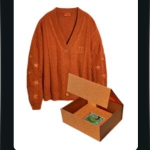 Taylor Swift The Life of a Showgirl Orange Cardigan, TS Box and CD OPENDED